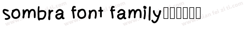 sombra font family字体转换